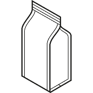 Bolsas con fondo plano con sello en las 4 esquinas (sello lateral)